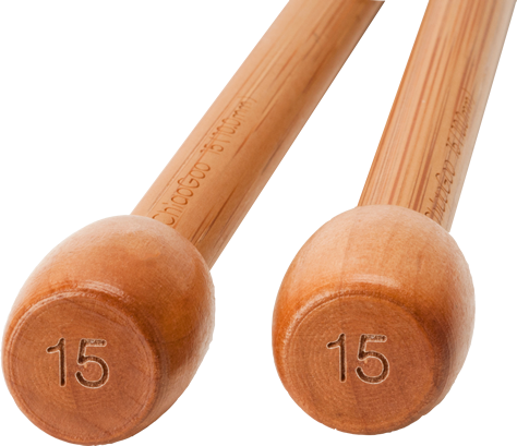 Two bamboo ChiaoGoo Knitting needles