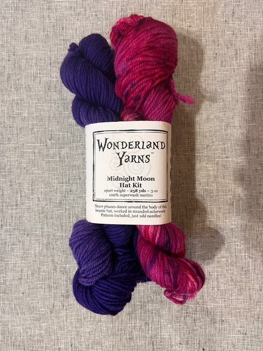 Frabjous Fibers Midnight Moon hat kit