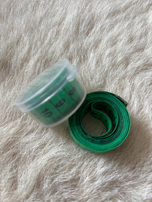 Flexible Tape Measures from Heavenly in green.