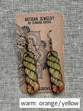 Load image into Gallery viewer, Sunrise Grove Yarn Hank Earrings
