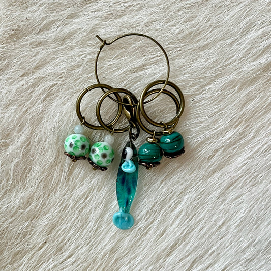 Glass Stitch Markers by Else Werner