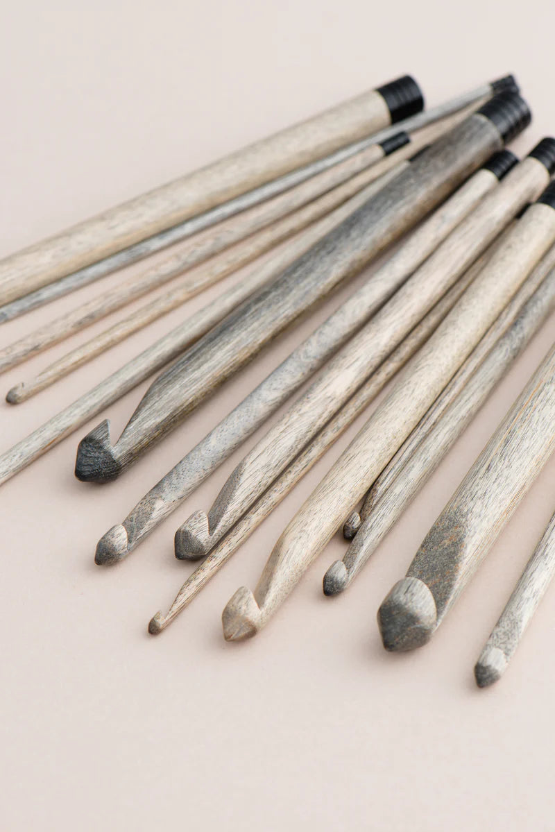 6" Lykke Driftwood Crochet Hooks