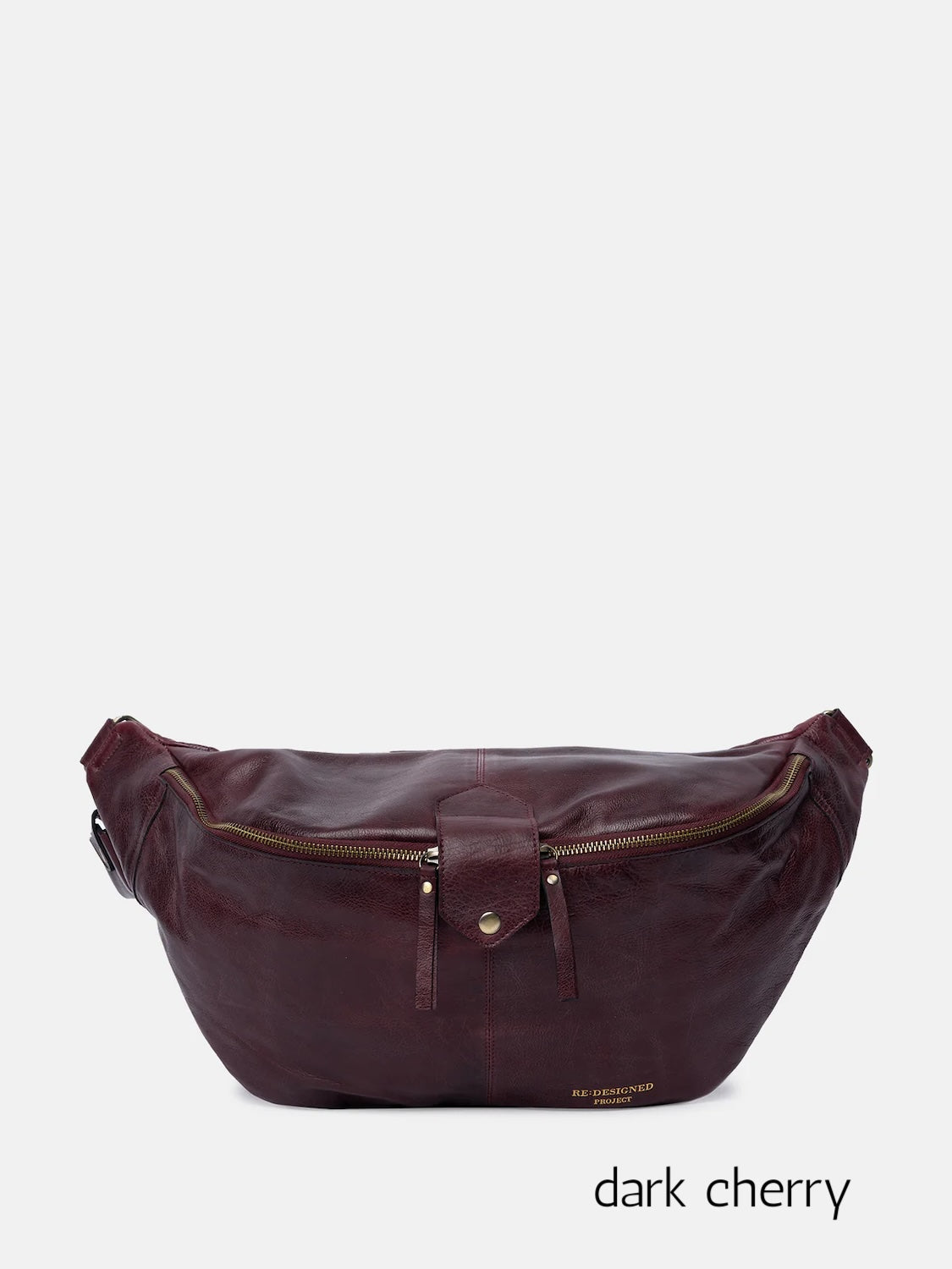 Re:designed Project 96 leather bag in dark cherry