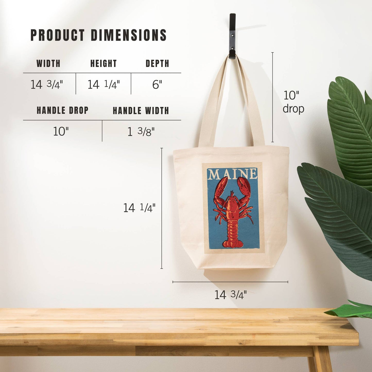 Maine Lobster Tote Bags by Lantern Press