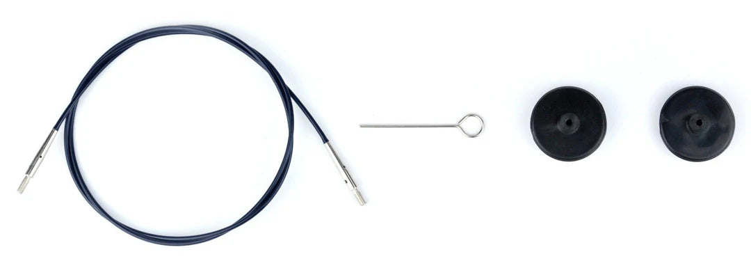 LYKKE Cords for 3.5" Interchangeable Needles :: Indigo & Black