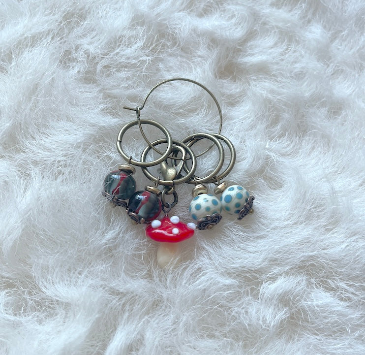 Glass Stitch Markers by Else Werner