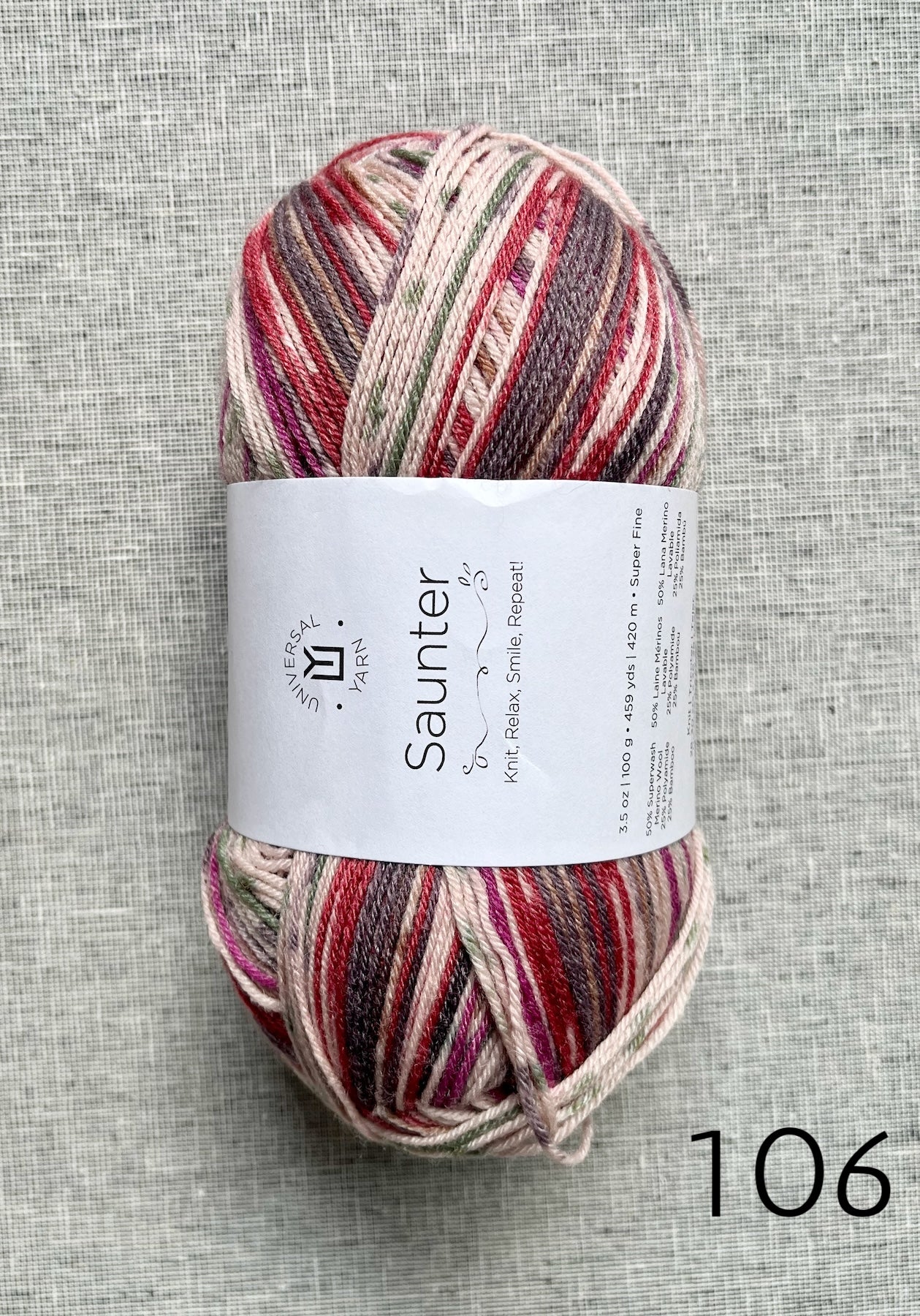 Saunter sock yarn