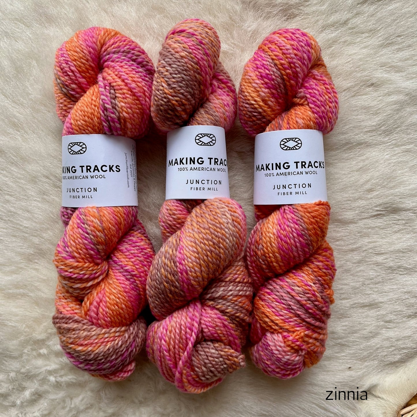 Making Tracks by Junction Fiber Mill (dk/light worsted)