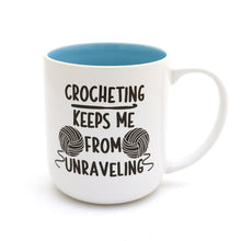 Load image into Gallery viewer, Mugs (with witty crochet and knit messages) by Lenny Mud
