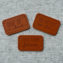 Load image into Gallery viewer, Faux Leather Project Labels