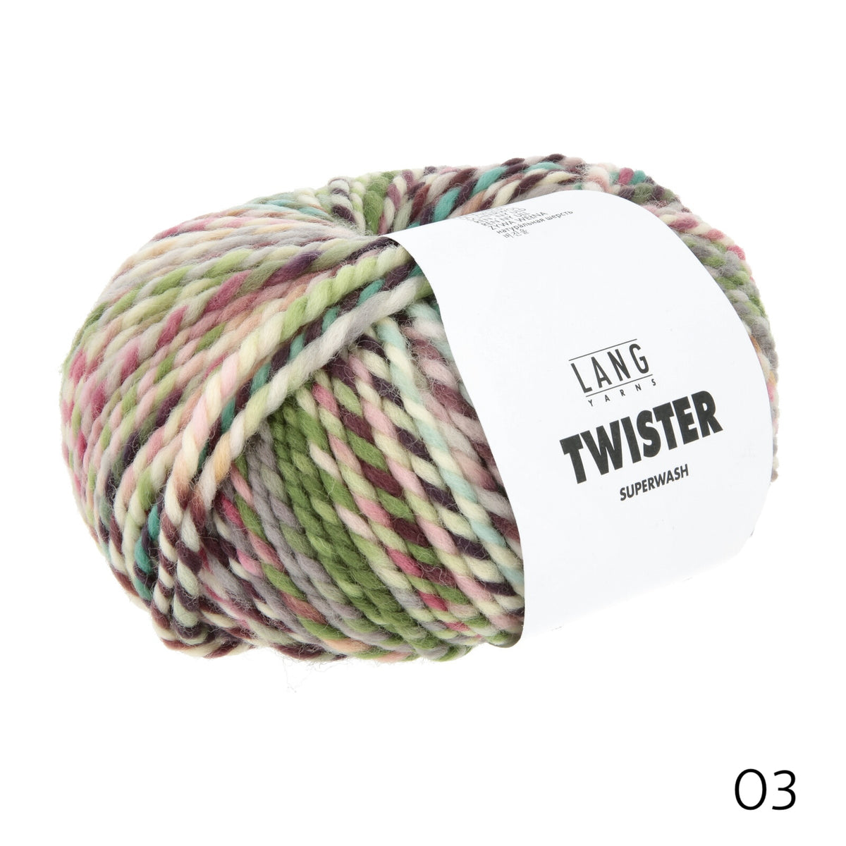 Lang Twister Wool Yarn in shade 03