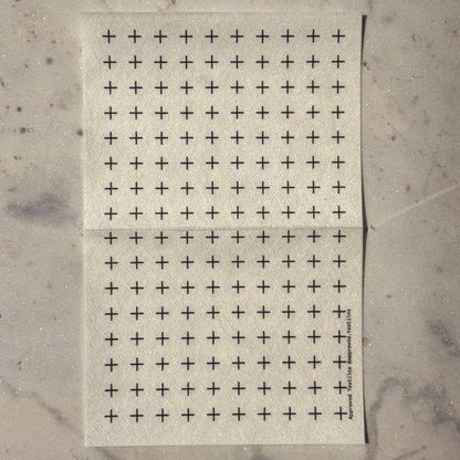 Approved Textiles stitch practice transfers with 5 mm grids and four patterns for parallel and staggered running stitches and crosses.