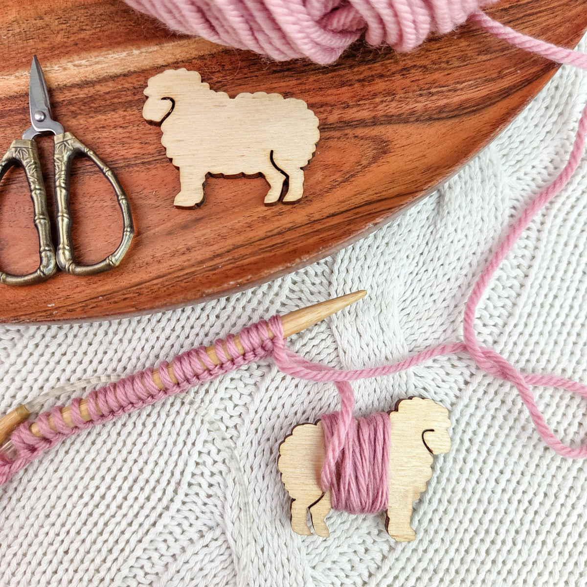 Twice Sheared Sheep Yarn Bobbins