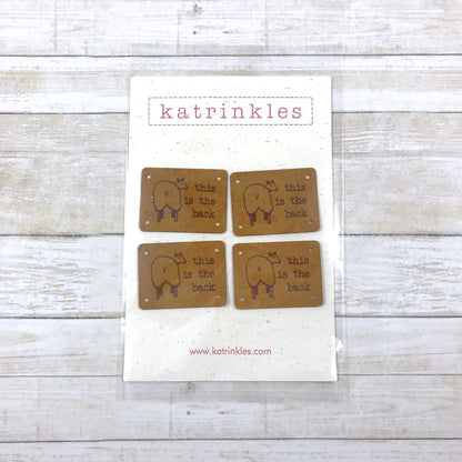Katrinkles "This is the Back" Set of 4 Tags