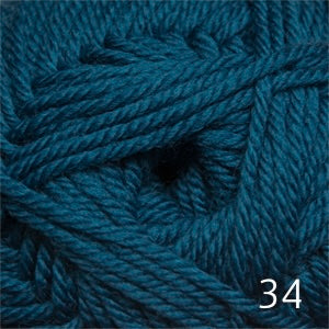 Cascade 220 Superwash Merino yarn, a 100% machine-washable merino wool in color 34 dark teal