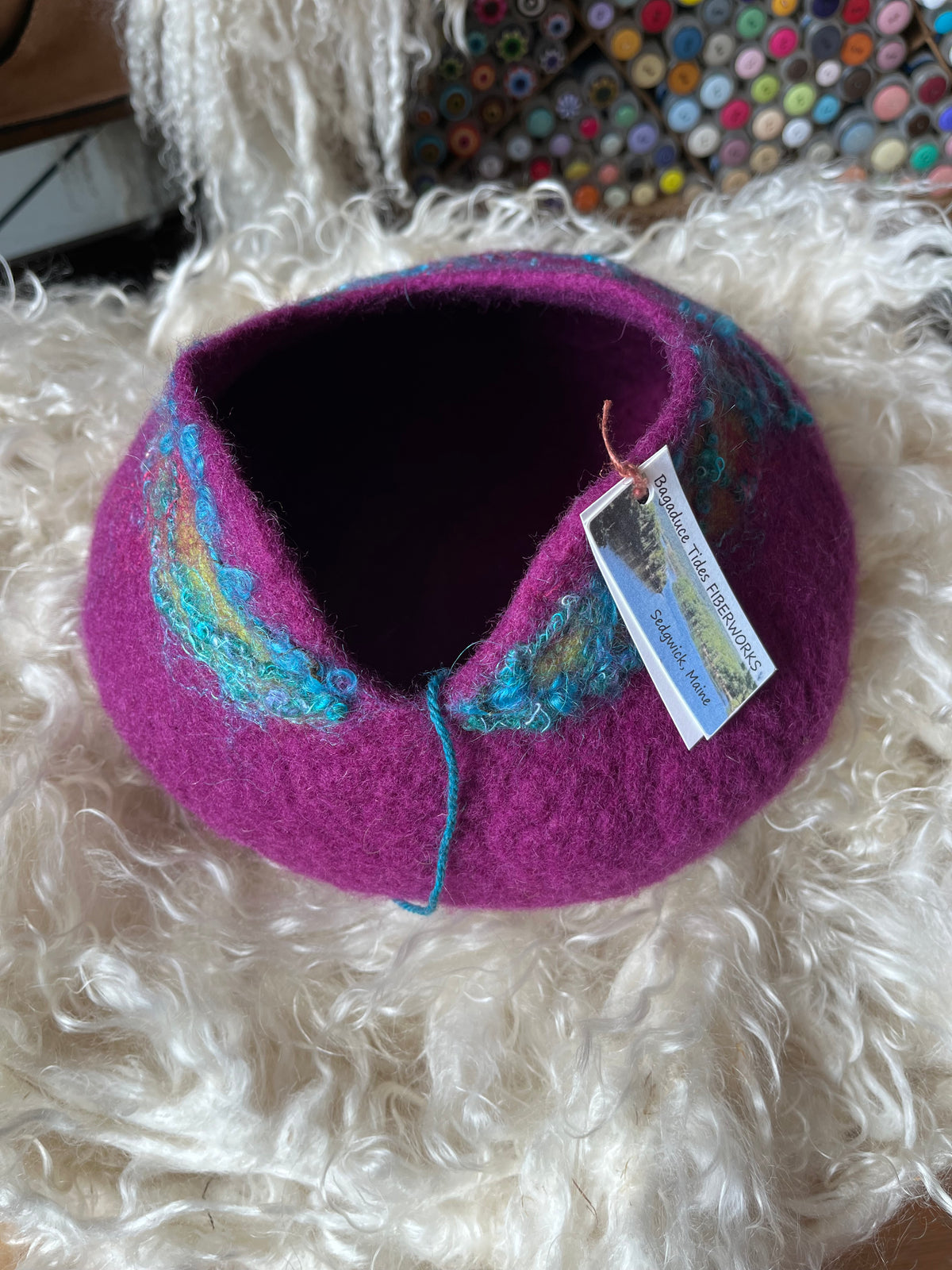 Bagaduce Tides Fiberworks Felted Yarn Bowls
