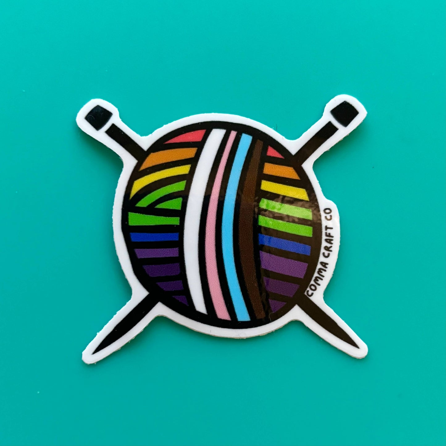 Vinyl Knitting Stickers by Comma Craft Co.