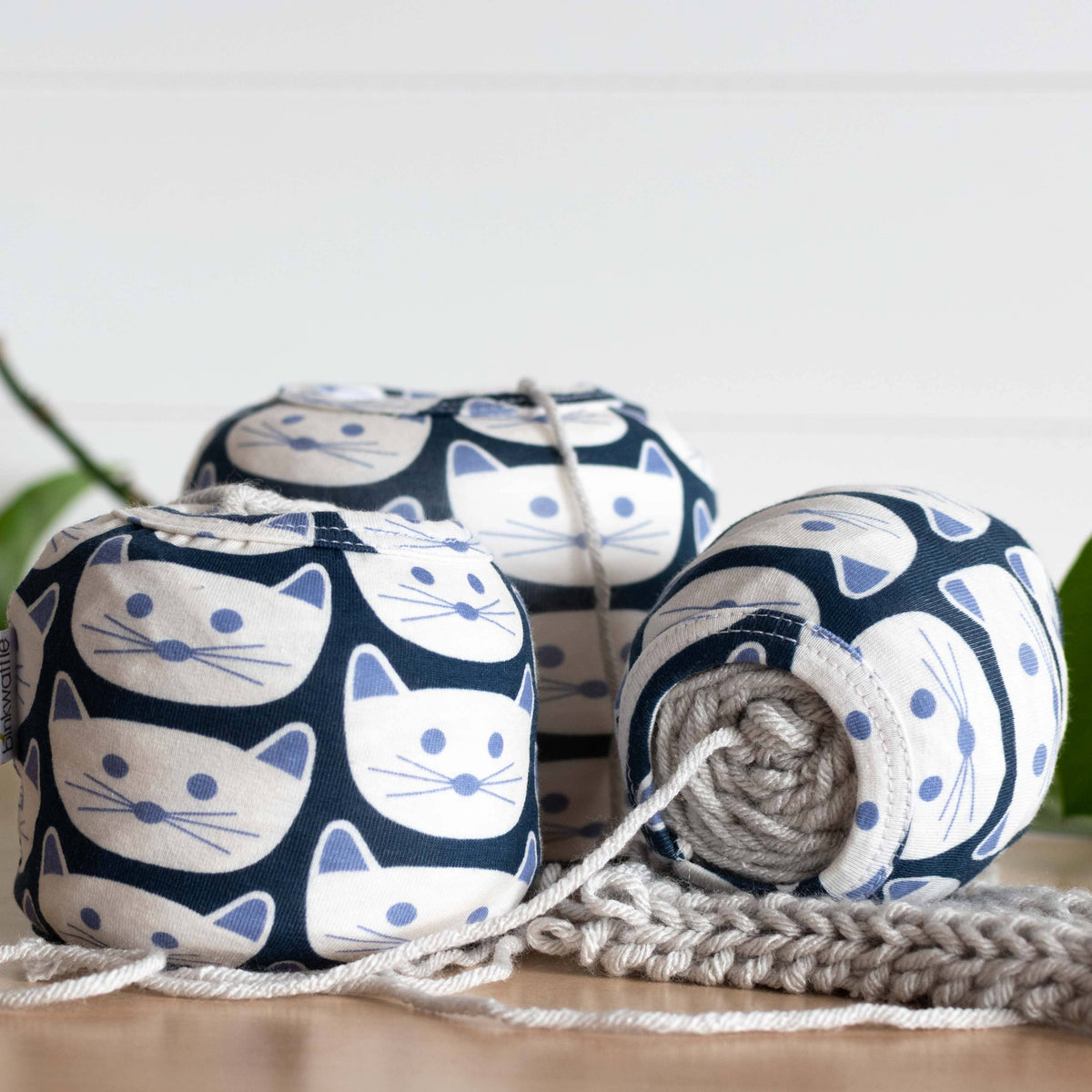 Cozy Cakes Yarn Cozies in Kitty