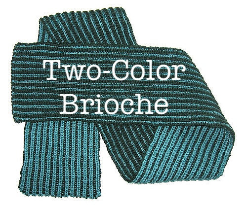 Two Color Brioche Knitting with Erica