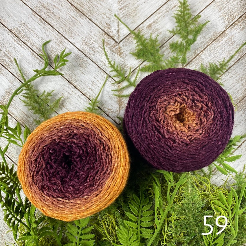 Frabjous Fibers Mary Ann Blossom Cake in French Marigold