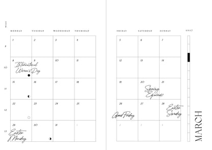 Cozy Planner 2027 – Latte Brown