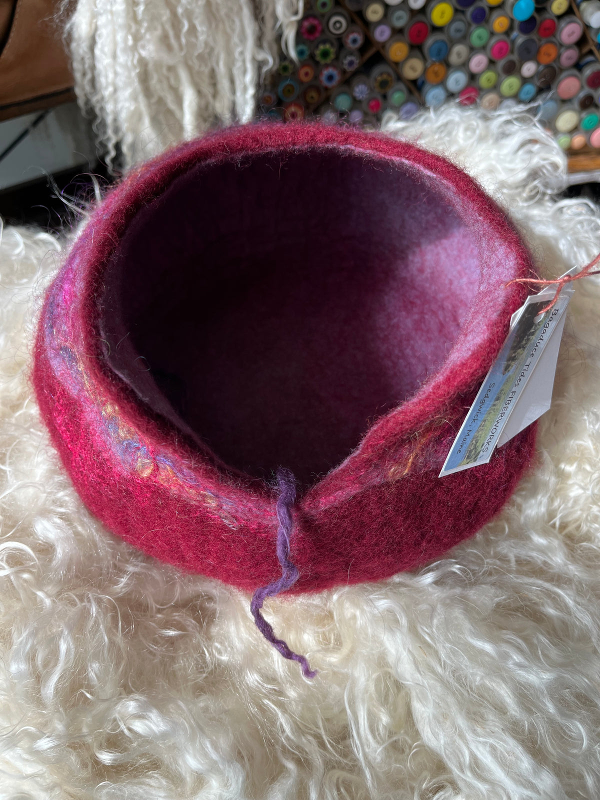 Bagaduce Tides Fiberworks Felted Yarn Bowls