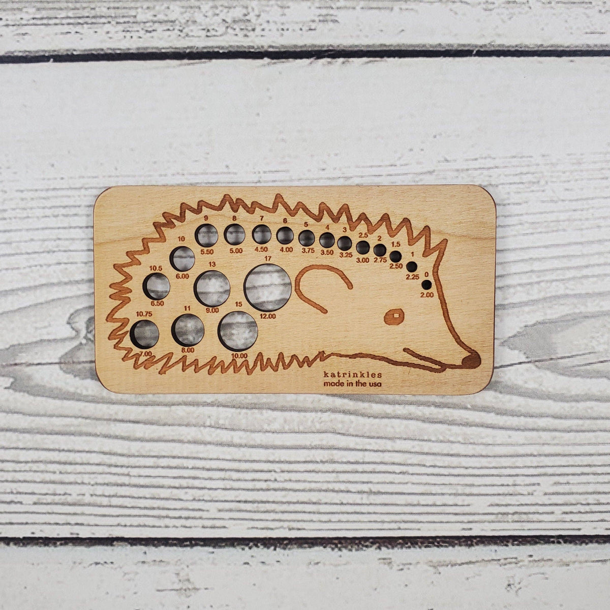 Katrinkles Hedgehog Needle Gauge
