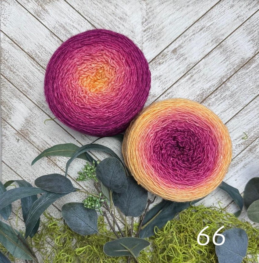 Frabjous Fibers Mary Ann Blossom Cake in Camellia