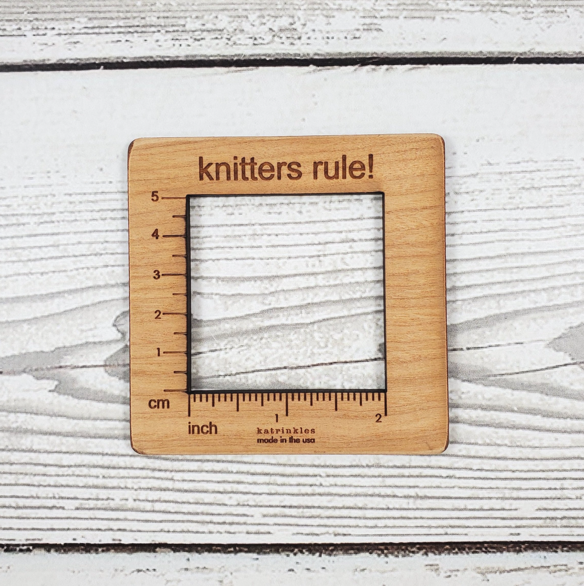Katrinkles 2" Gauge Swatch Ruler