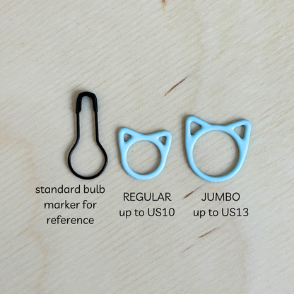 Basic Stitch Snag-Free Metal Stitch Markers by Comma Craft