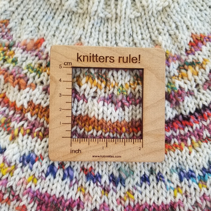Katrinkles 2" Gauge Swatch Ruler