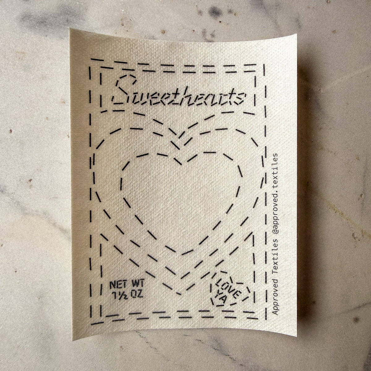 Approved Textiles Sweethearts and Red Hots :: Visible Mending Transfers