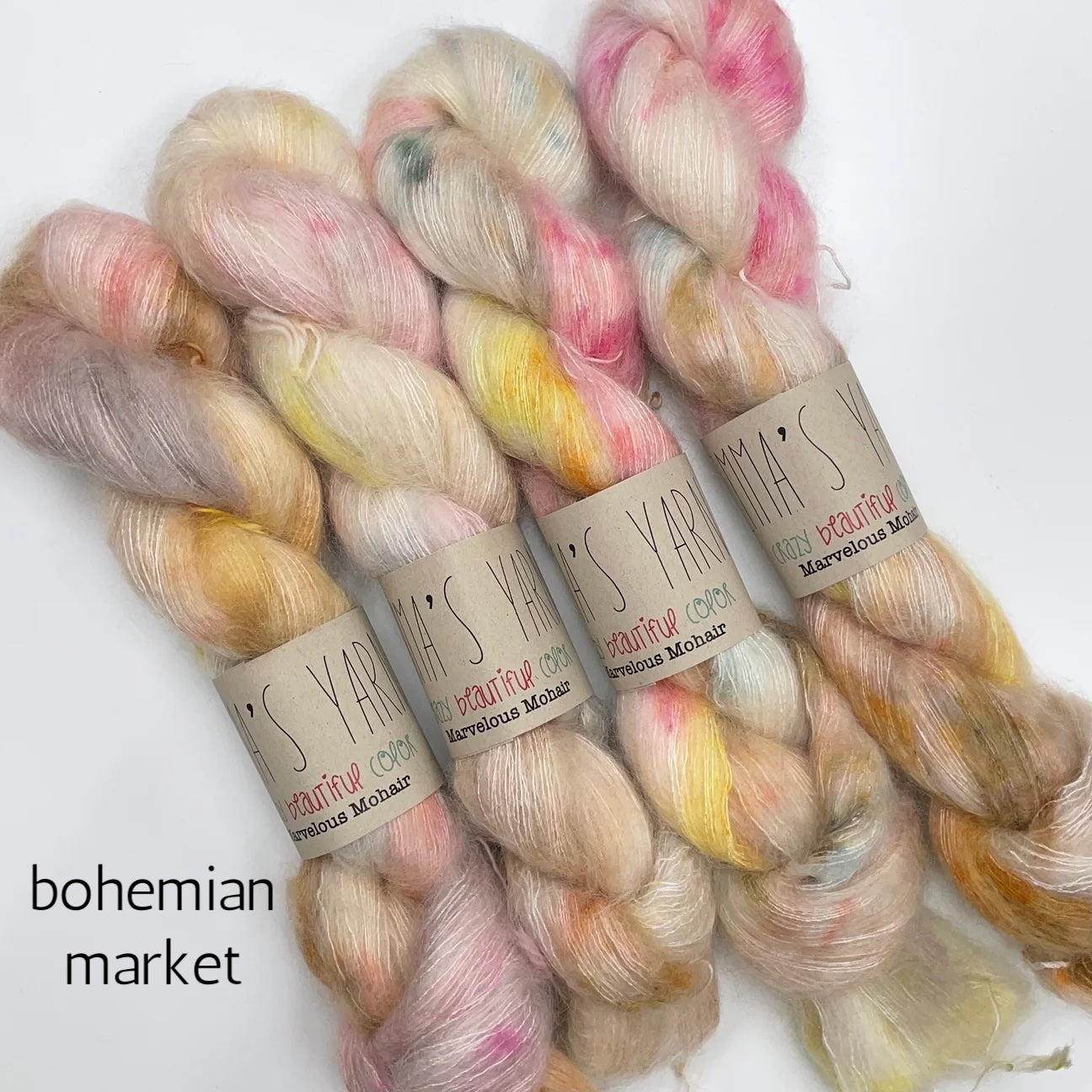Emma's Yarn laceweight silk mohair yarn, bohemian market