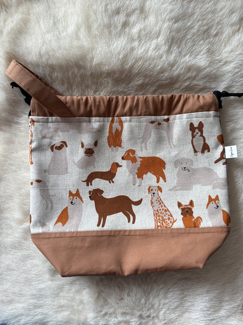 project bag brown dogs/light brown trim