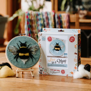 Needle Felting Hoop Kits by The Crafty Kit Co.