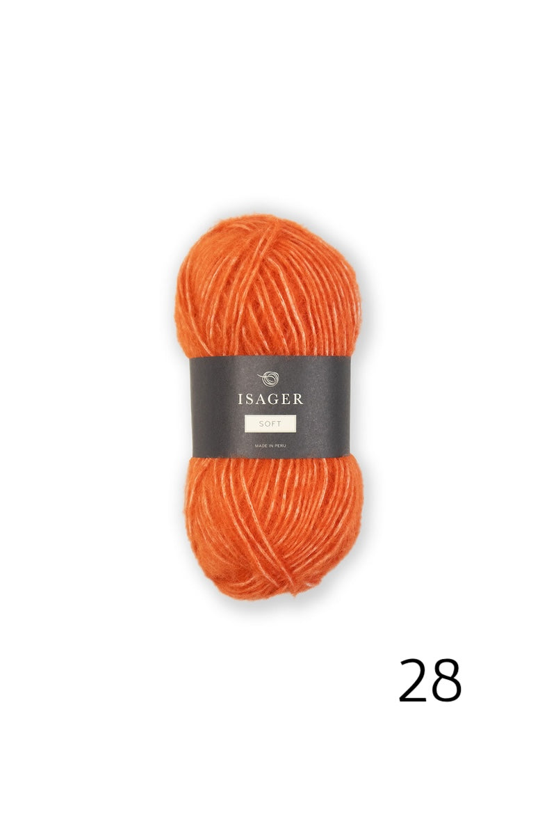 Isager Soft alpaca cotton dk weight yarn in color 28