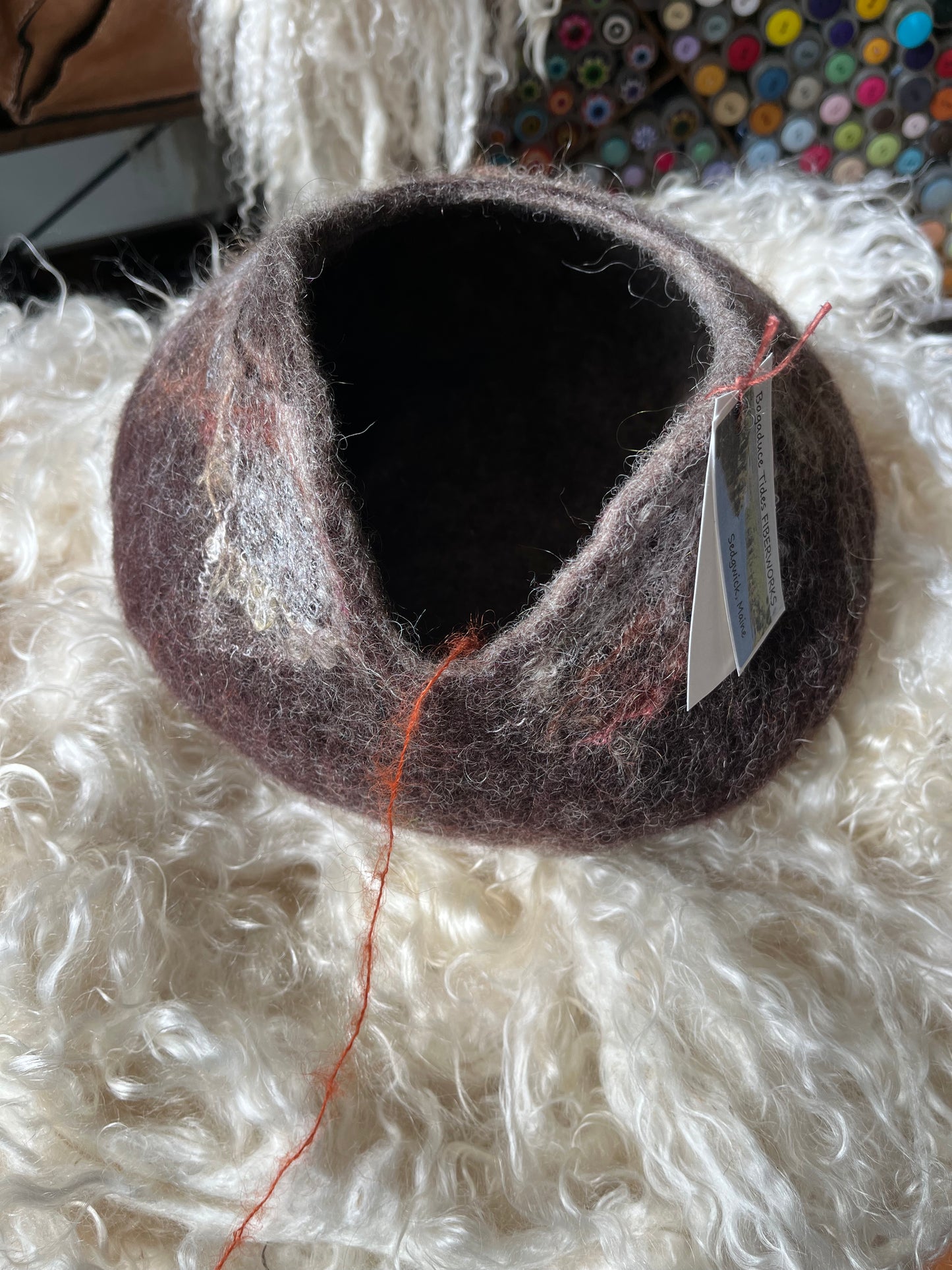 Bagaduce Tides Fiberworks Felted Yarn Bowls