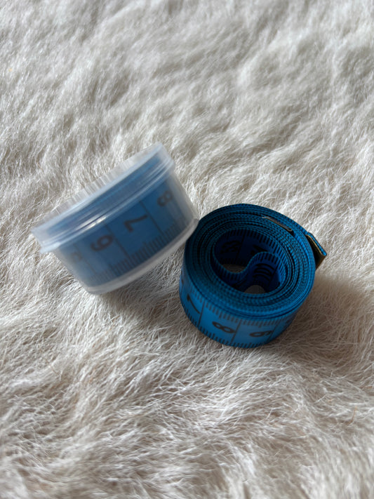 Flexible Tape Measures from Heavenly in blue. 