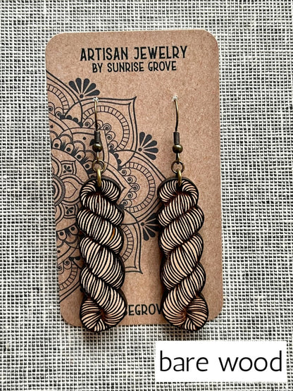 Sunrise Grove Yarn Hank Earrings