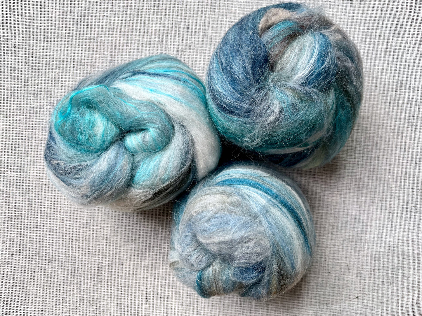 Forage Color Hand Dyed Hand Carded Batts