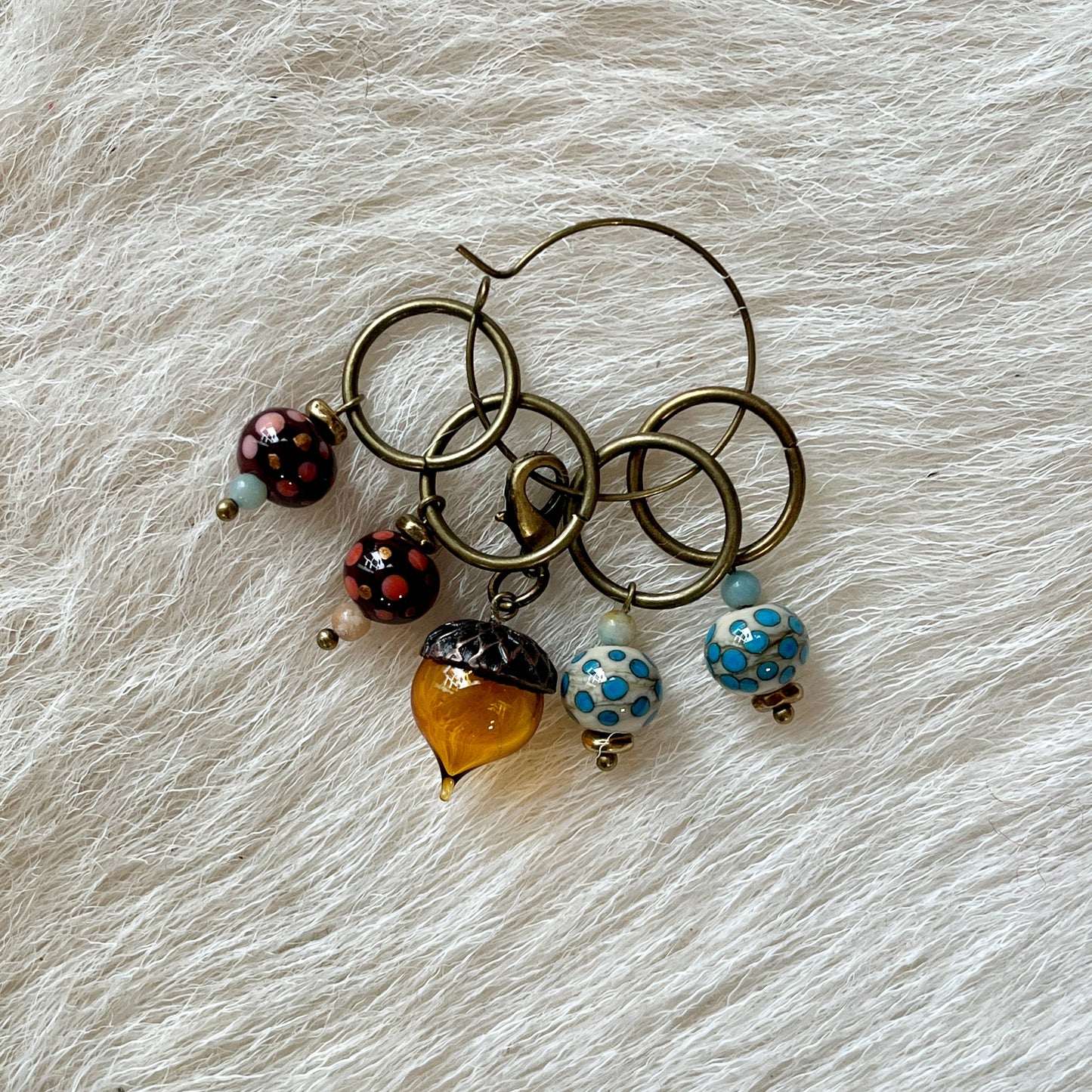 Glass Stitch Markers by Else Werner