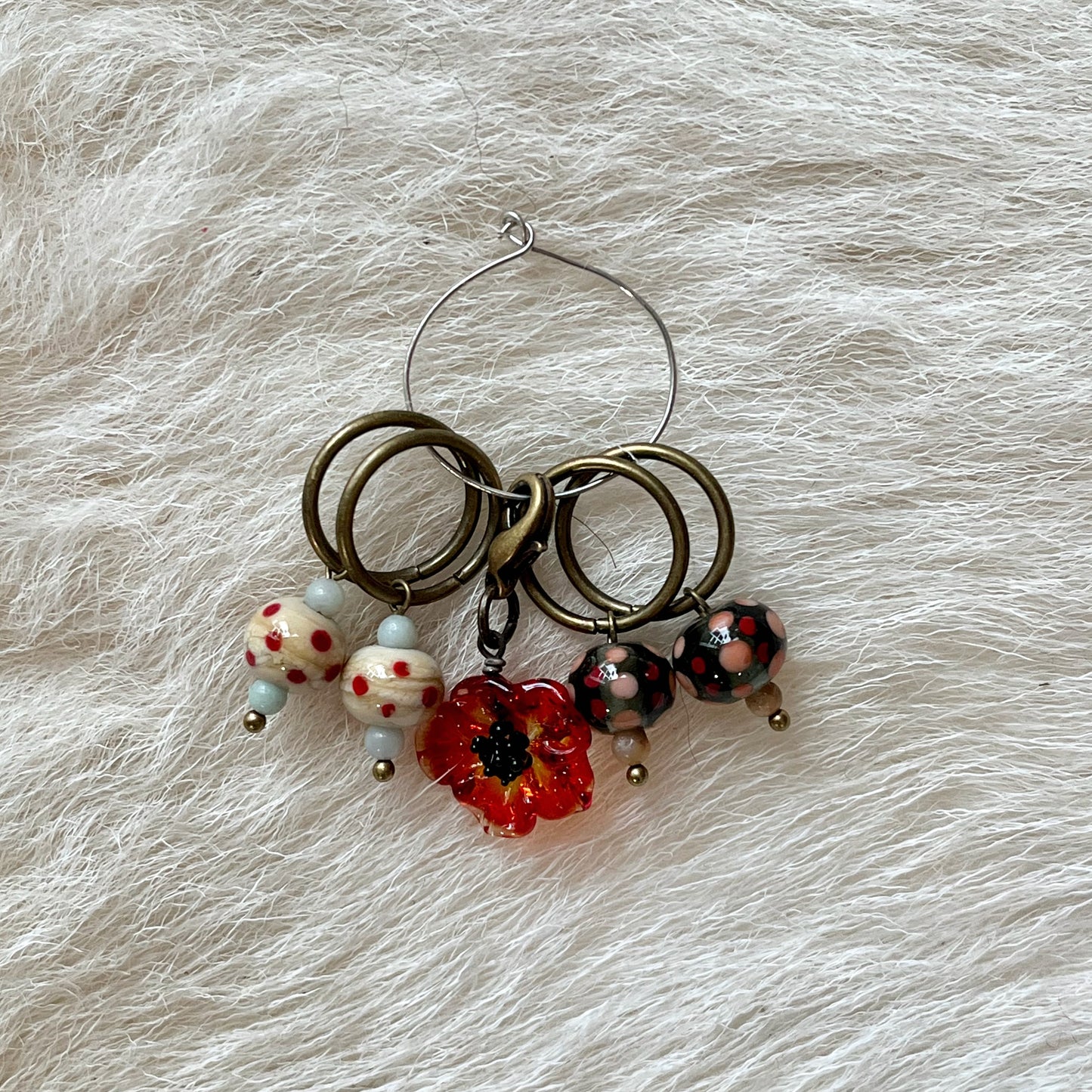 Glass Stitch Markers by Else Werner