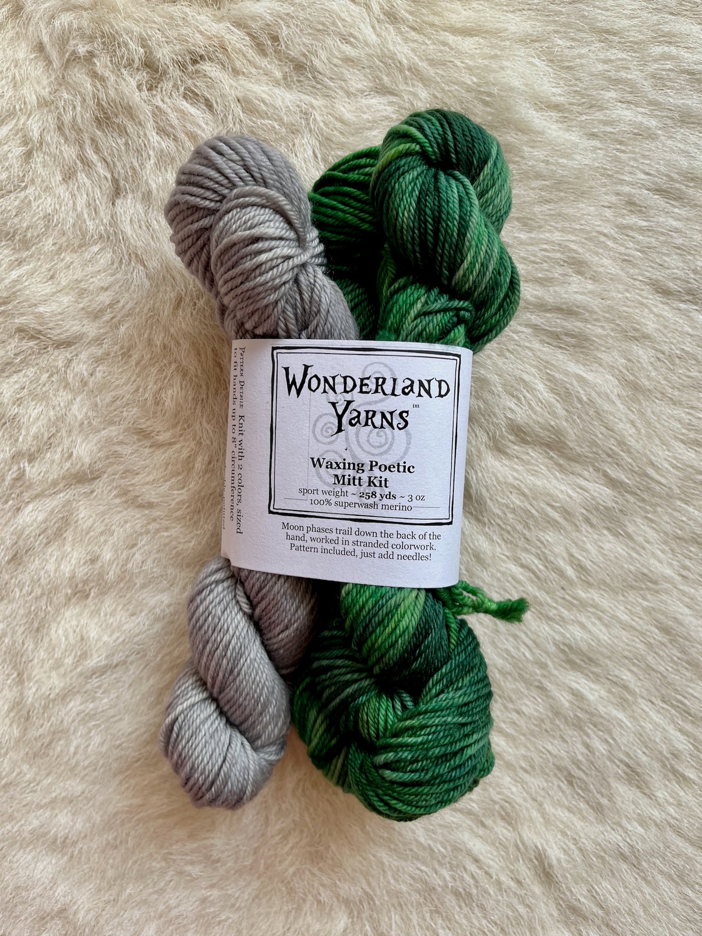 Wonderland Yarns Waxing Poetic Mittn Kit