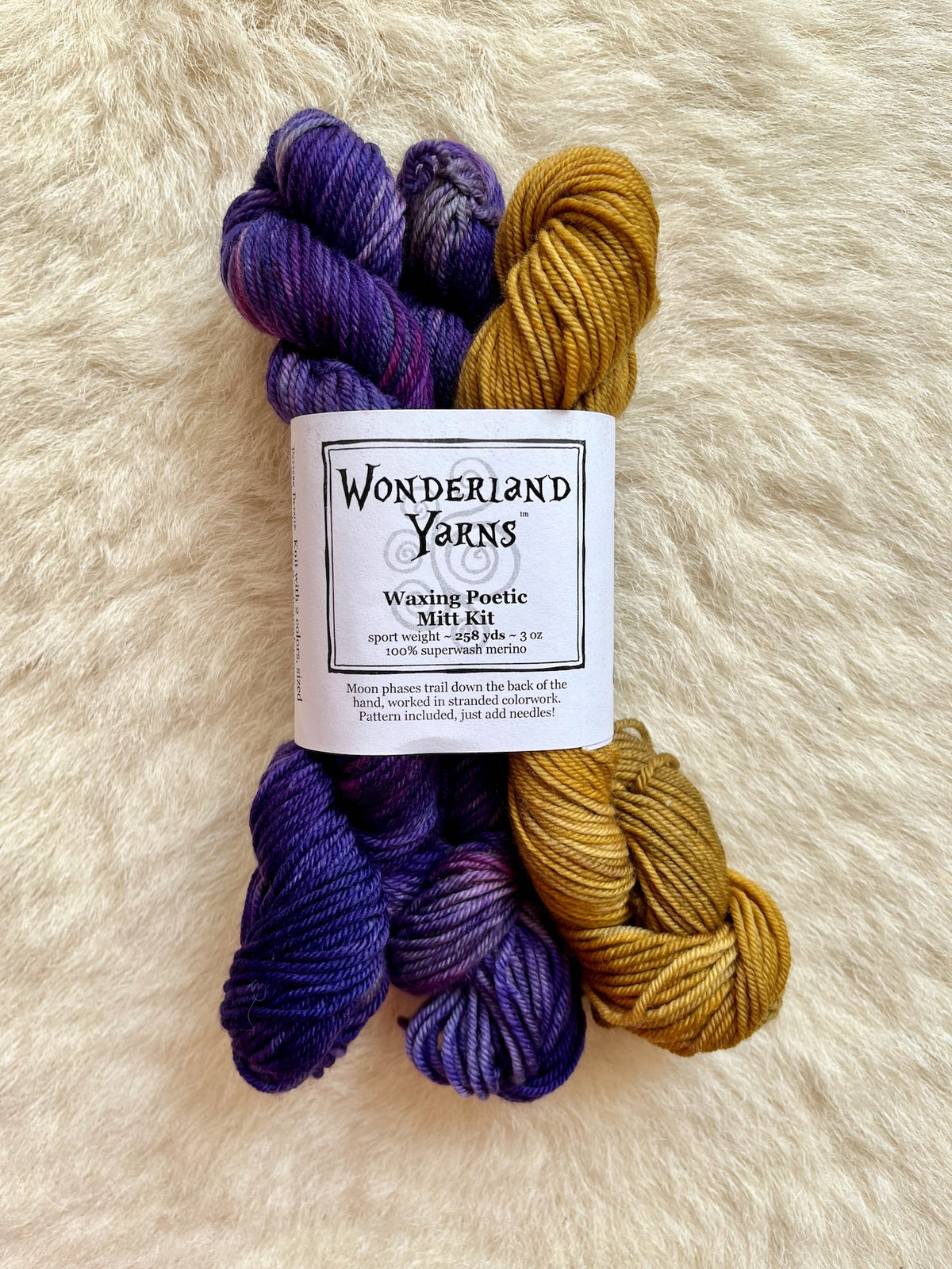 Wonderland Yarns Waxing Poetic Mittn Kit
