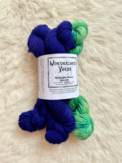 Wonderland Yarns Midnight Moon Hat kit