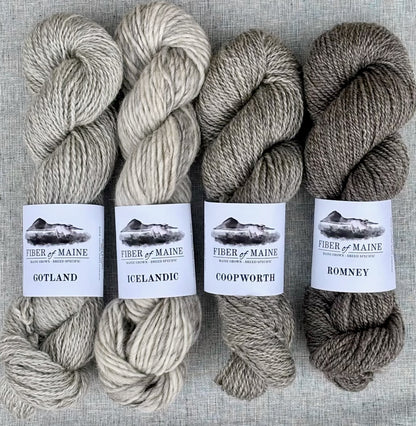 Fiber of Maine Breed Specific Yarn (worsted & bulky)