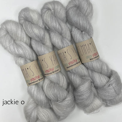 Emma's Yarn laceweight silk mohair yarn, jackie o