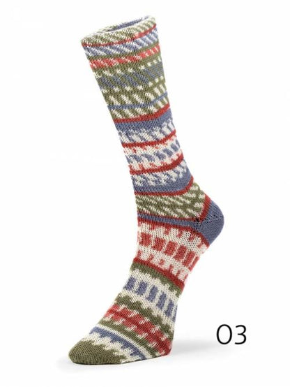 Christmas socks by Laine du Nord (fingering/sock)