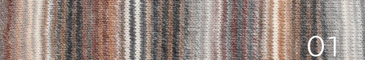 Ella Rae Flux sport weight wool/acrylic yarn in color 01