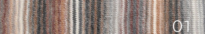 Ella Rae Flux sport weight wool/acrylic yarn in color 01